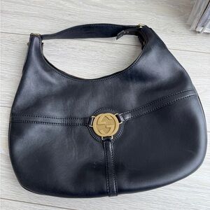 Gucci Reins Interlocking GG Leather Hobo shoulder bag